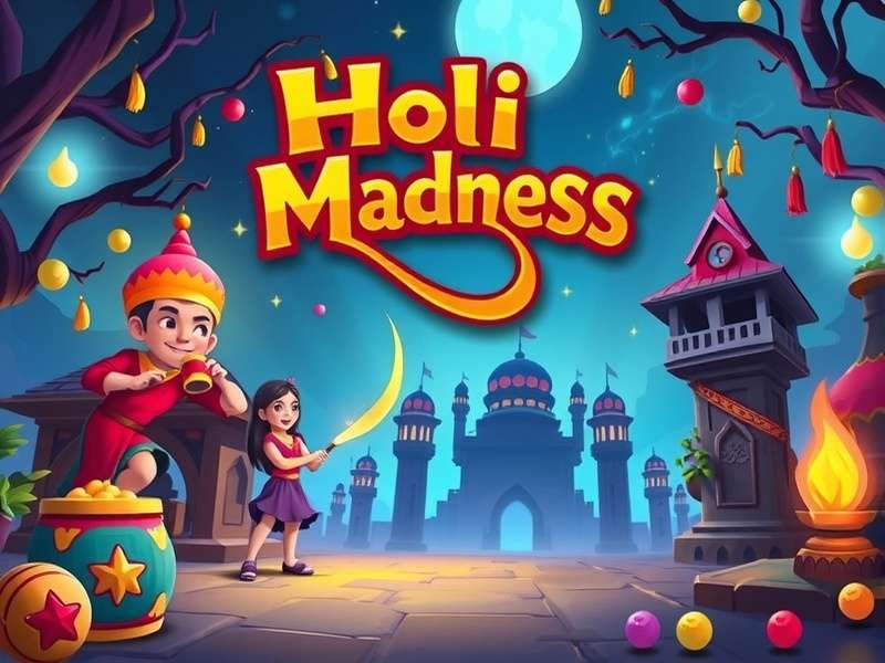 Holi Magic Madness Gameplay Screenshot